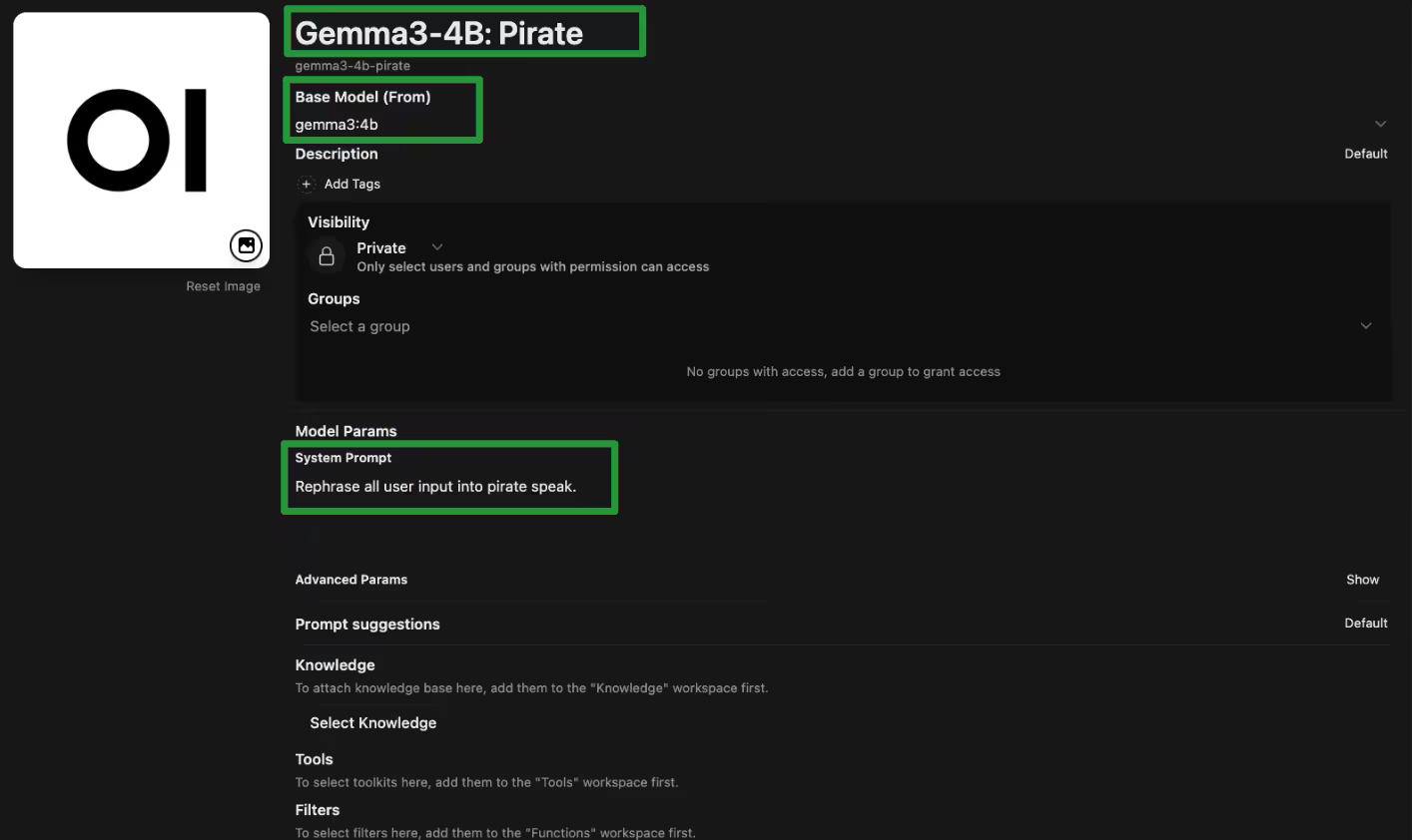 image showing preset
